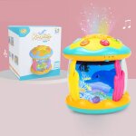 Jouet - projecteur rotatif de lumire ocanique - musical - ducatif - sensoriel montessori