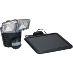 Projecteur solaire mural led 1000 lumen - 2x5 w - noir - extérieur Projecteur solaire mural led 1000 lumen - 2x5 w - noir - extérieur