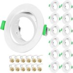 Projecteurs spot encastrable gu10 set cadre avec douille céramique gu10orientable a 30° ouverture Ø68mm ... Projecteurs spot encastrable gu10 set cadre avec douille céramique gu10orientable a 30° ouverture Ø68mm ...