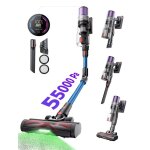 Proscenic aspirateur balai sans fil p20 - sec / humide - 80kpa - r�glage automatique de la puissance ...