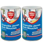 Protect expert 2 boites granul�s anti mouches - attractifs jaunes - 2x300g - forte app�tence - sp�cial ...
