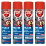 Protect expert 4 a�rosols anti gu�pes & frelons - 4x600ml - mousse & jet longue port�e jusqu?� 3 m�tres ...