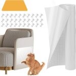 Protection canape chat anti griffe(30cm x 3m)anti griffe sticker transparent chat canap protecteurs ...