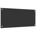 R�duction - protection de cuisine - cr�dence de cuisine / fond de hotte gris fonc� 90 x 40 x 0. 6 cm ...