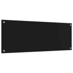 Rduction - protection de cuisine - crdence de cuisine / fond de hotte noir 110 x 40 x 0. 6 cm verre ...