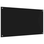 Rduction - protection de cuisine - crdence de cuisine / fond de hotte noir 110 x 60 x 0. 6 cm verre ...
