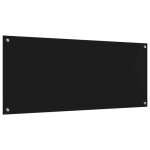 Rduction - protection de cuisine - crdence de cuisine / fond de hotte noir 120 x 50 x 0. 6 cm verre ...
