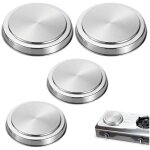 Protection cuisini�re �lectrique couvre plaque en acier lot de 4 acier inox �16 et 20 cm mat ouylaf