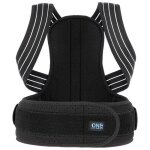 Protection dorsale - one fitness - kp207 - taille m - noir - correcteur de posture