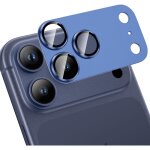 Protection objectif cam�ra - kal - cam�ra pour iphone 17 pro maxverre tremp� 9h hd bleu