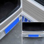 Protection de pare - chocs arrire pour voiture protection universelle en caoutchouc noir (gris / 90 ...