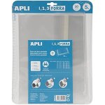 Protge - cahiers - apli - lot de 5 - polypropylne 75  - 30 x 53 cm - rglable