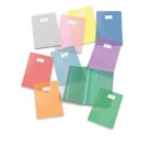 Protege cahier - protege livre pigna - 0230517ar - lot de 25 couvre - maxi / cahier colore transparent ...
