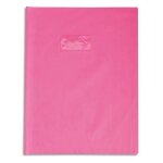 Protge cahier plastique pais opaque 24x32 rose