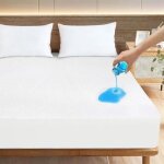 Protège matelas 140x190 cm - imperméable respirant doux et confortable antibactérien anti - allergènes ... Protège matelas 140x190 cm - imperméable respirant doux et confortable antibactérien anti - allergènes ...