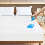 Prot�ge matelas 90x190 cm - imperm�able respirant doux et confortable antibact�rien anti - allerg�nes ...