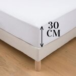 Protège - matelas - non spécifié - 180 x 200 cm - imperméable - anti - acariens - bonnet 30 cm Protège - matelas - non spécifié - 180 x 200 cm - imperméable - anti - acariens - bonnet 30 cm