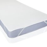 Protge - matelas plat  elastiques blanc 90 x 200 cm - impermable alse enduite 2 couches barrire ...