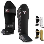 Protge tibia - mytra - fusion m - 11 - cuir artificiel - rembourrage mousse - ajustable