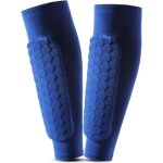 Prot�ge tibias de football - anticollision cellulaire - bleu - adulte - mixte bleu#l