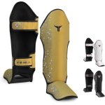 Protge tibia - mytra - fusion m - 11 - cuir artificiel - rembourrage mousse - ajustable
