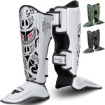 Prot�ge - tibias mytra fusion - protection int�grale tibia - double sangle ajustable antichoc en mousse ...