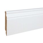 Proviston plinthe moulure 16 x 80 x 2500 mm blanc mdf revtu 25 mtres 10 pices