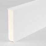 Proviston plinthe plastique mousse dure pvc 17 x 80 x 2500mm blanc plinthe avec lvre souple flexible ...