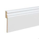 Proviston surplinthe pour carrelage no. 736 19 x 96 x 2500 mm blanc noyau mdf revtu 2. 5 mtres 1 pice ...
