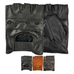Pss mitaines gants cuir conduite gants demi doigts musculation fitness vlo cyclisme homme femme coussin ...