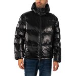Puffer logo veste - ea7 - homme - noir