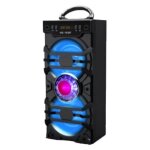 Puissante speaker enceinte noir portable led bluetooth mp3 usb fm radio aux