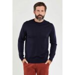Pull - armor - lux - damgan - laine mérinos - col rond - bleu marine Pull - armor - lux - damgan - laine mérinos - col rond - bleu marine