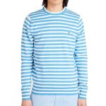 Pull bleu / blanc homme tommy hilfiger 1985 crew neck