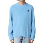 Pull bleu homme tommy hilfiger badge dm0dm16214