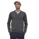 Pull homme - no excess - col v - 100% coton - manches longues - gris d�contract�