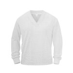 Pull homme en tricot col v autumn dhiver sweat - shirt homme casual chaude leger couleur unie regular ...