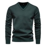 Pull homme tricoté col en v automne hiver casual pullover chaud regular fit couleur unie confortable ... Pull homme tricoté col en v automne hiver casual pullover chaud regular fit couleur unie confortable ...