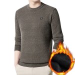 Pull hommechaud pulls homme  poils intrieurs  manches longues en maillepull  col rond basique casual ...