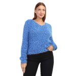 Pull en maille douce et boucl�e. dot� de fils brillants sur lenti�ret� du pull. pour femme - pulls - ...