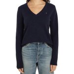 Pull marine femme tommy hilfiger soft ww0ww43505