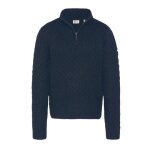 Pull marine homme schott zip circle