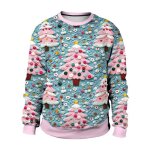 Pull de nol homme femme imprim 3d col rond manches longues pullover unisexe cratif loose fit confortable ...