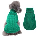 Pull en tricot pour animaux de compagnie v�tements chauds dhiver pour chiens pull solide pour chien de ...