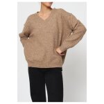 Pull v marron femme