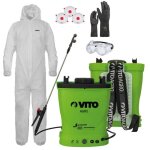 Pulv�risateur �lectrique � batterie lithium 16l + kit protection jardin xl - haute pression & �quipement ...