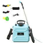 Pulverisateur electrique portable 5l � dos avec lance t�lescopique autonomie 120min pulv�risateur � dos ...