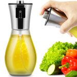 Pulvrisateur huile 2 en 1 spray cuisine (huile dolive & vinaigre) distributeur pratique pour barbecue ...