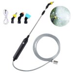 Pulv�risateur jardin �lectrique lance t�lescopique 5m 3 buses arrosage d�sherbage lavage voiture