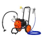 Pulv�risateur sans air haute pression � membrane - vevor - 1100 w - 2 l / min - pour peinture int�rieure ...